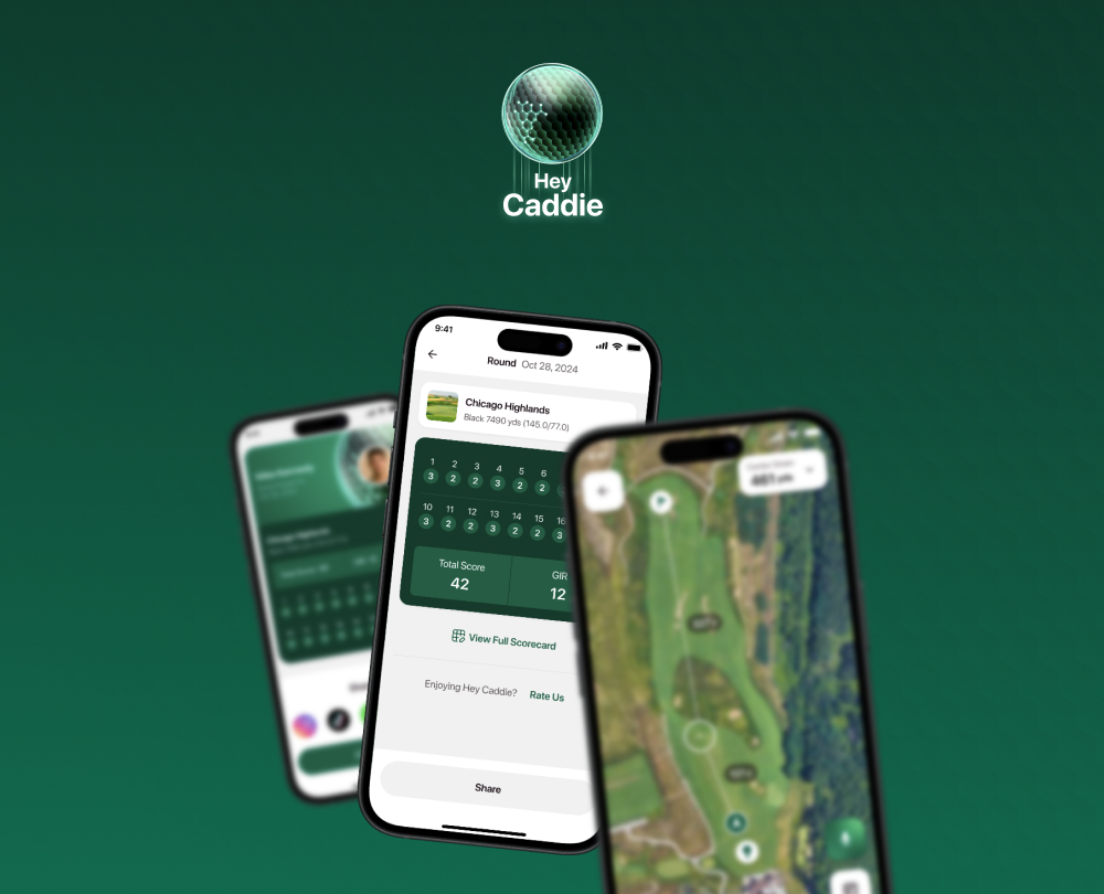 Hey Caddie Golf Course Tracking and Scoring Mobile Application